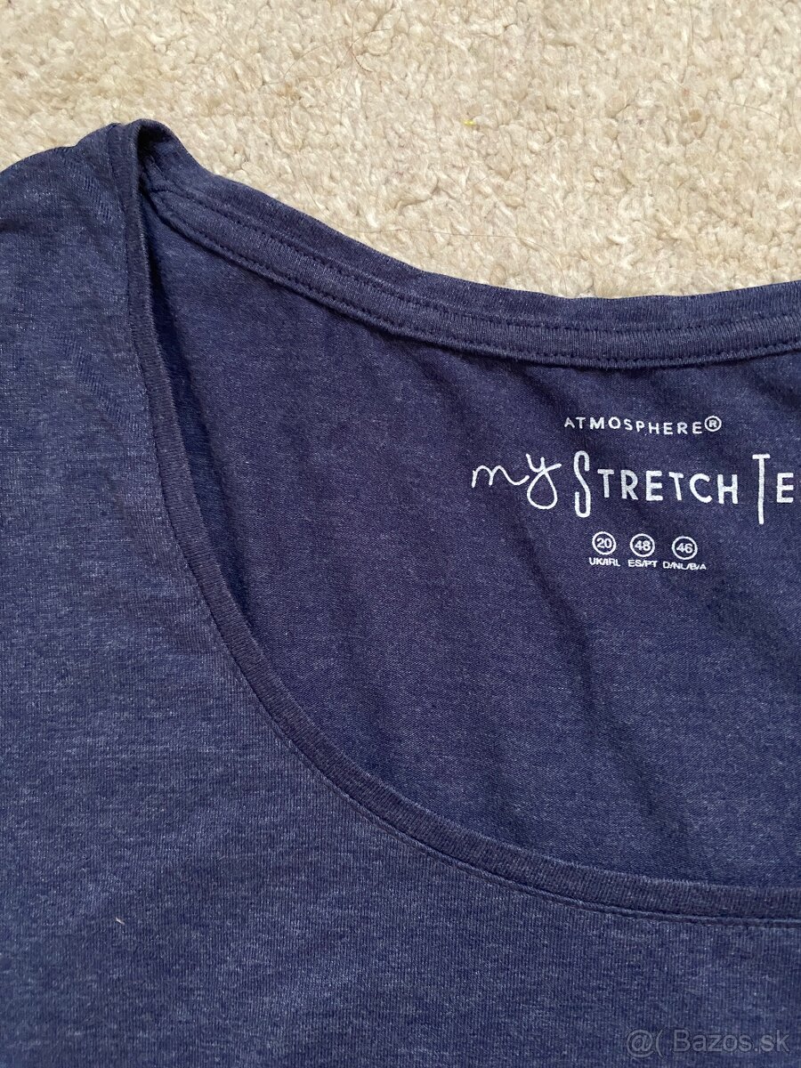 Klasické dámske tričko modré - 4