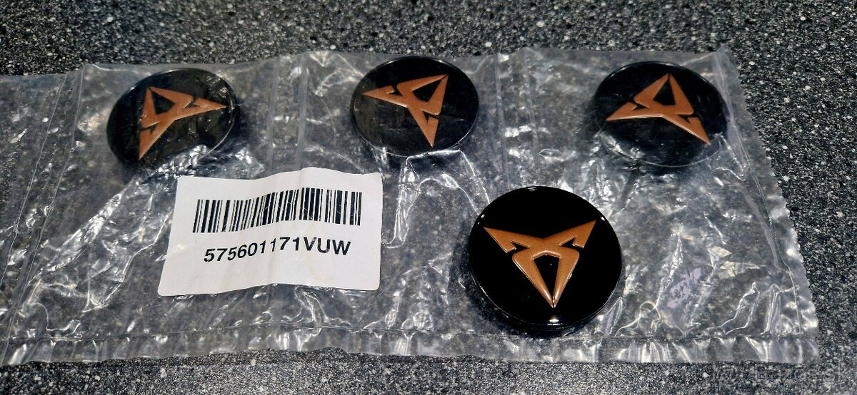 Stredové Krytky CUPRA do Alu diskov - 4