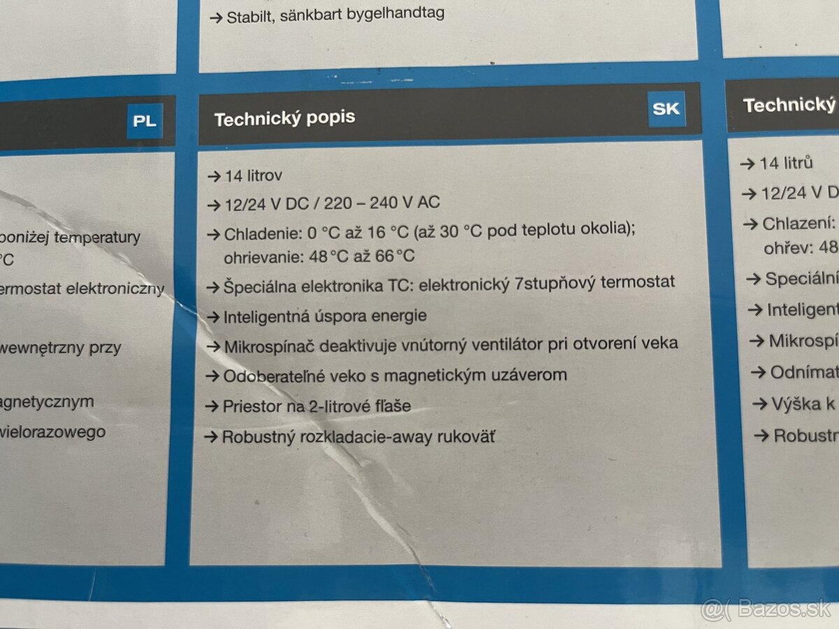 Predam prenosnu auto chladnicku Waeco TC14 - 4