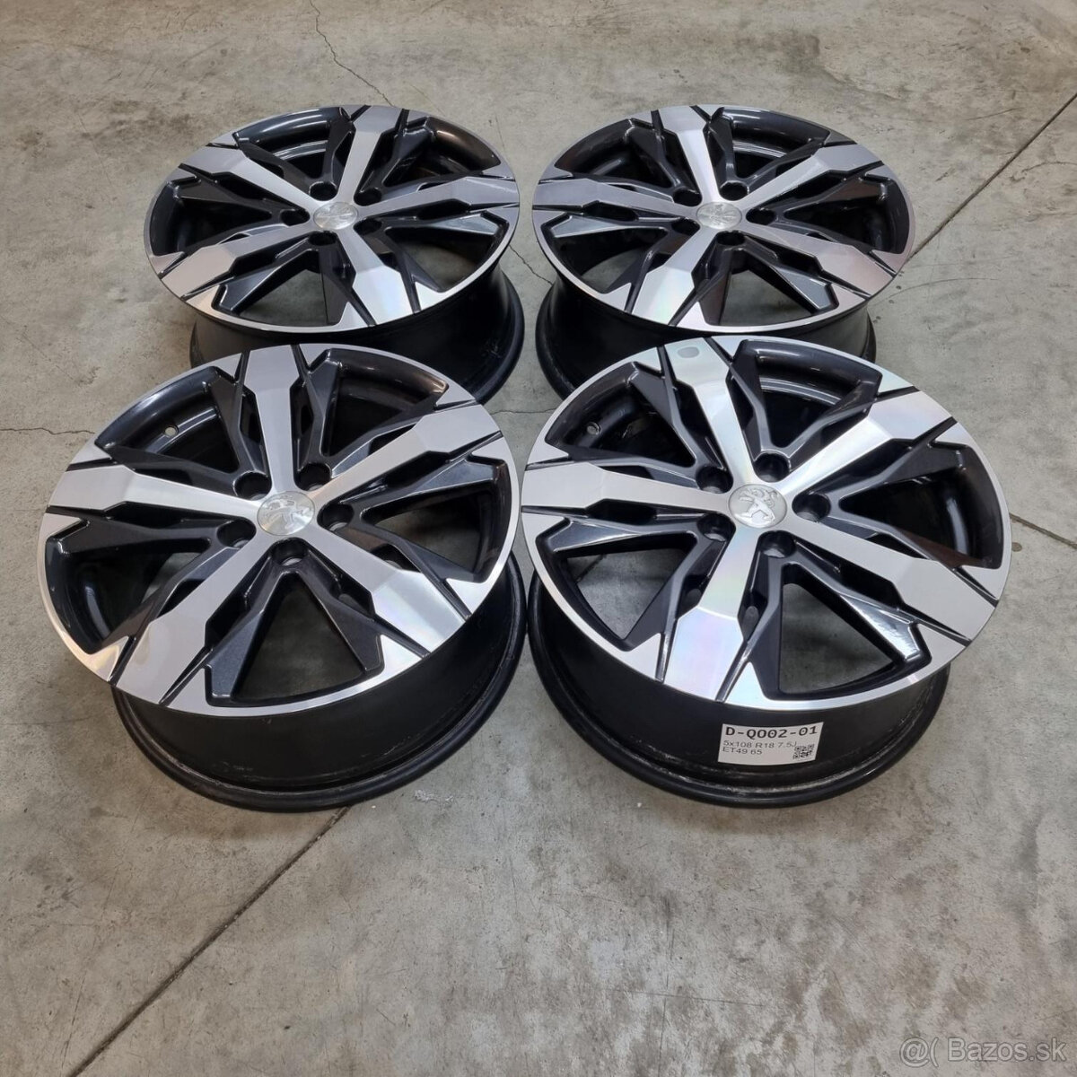 Hliníkové Peugeot disky 5x108 R18 7,5J ET49 - 4