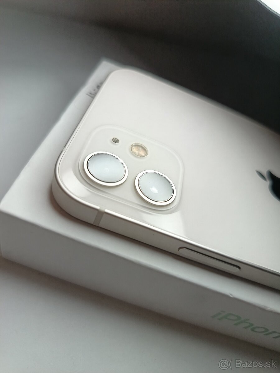 Iphone 12 White 128gb TOP PONUKA, NOVÁ BAT.100% - 4