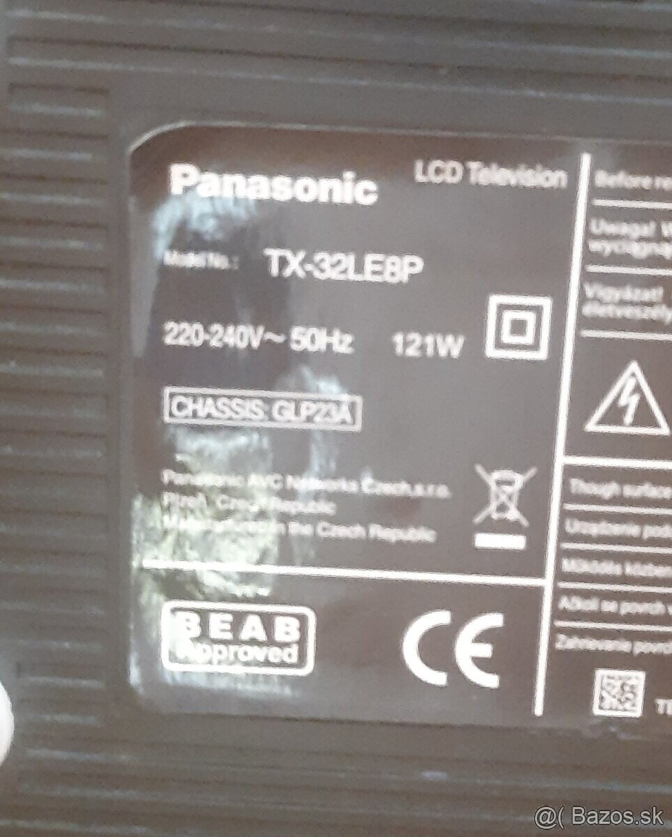 Panasonic VIERA TX-32 LE8P - LCD TV - 4