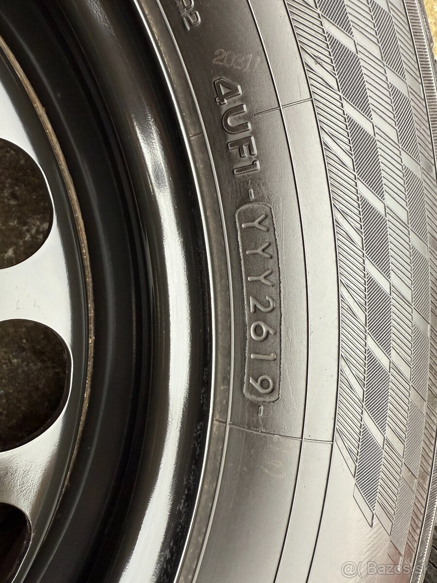 Plechové disky 5x112 so zimnými pneumatikami 215/60 R16 - 4