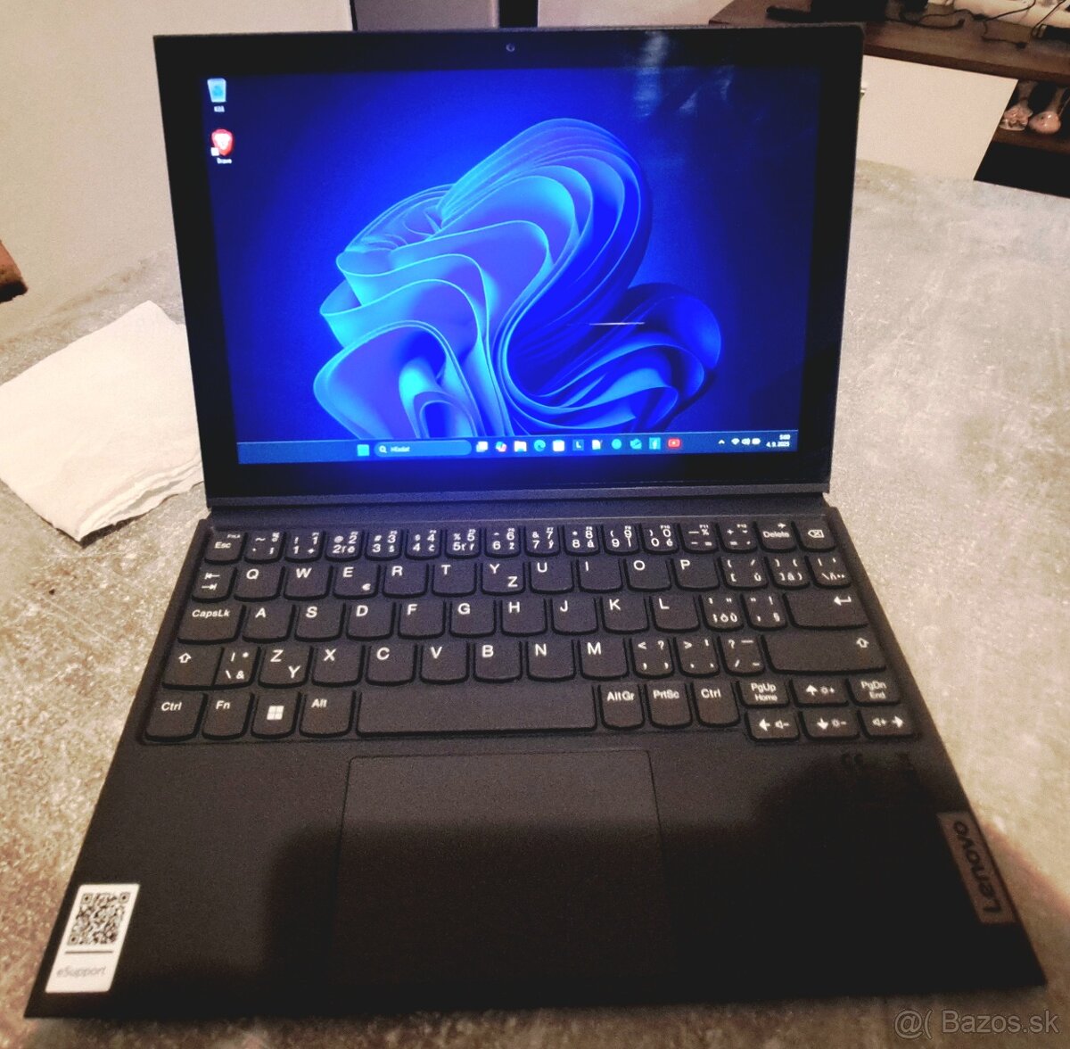 Predám 2 v 1 notebook + tablet Lenovo IdeaPad duet 3 - 4