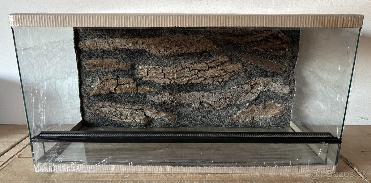 Terárium 80x40x40 s 3D stenou - 4