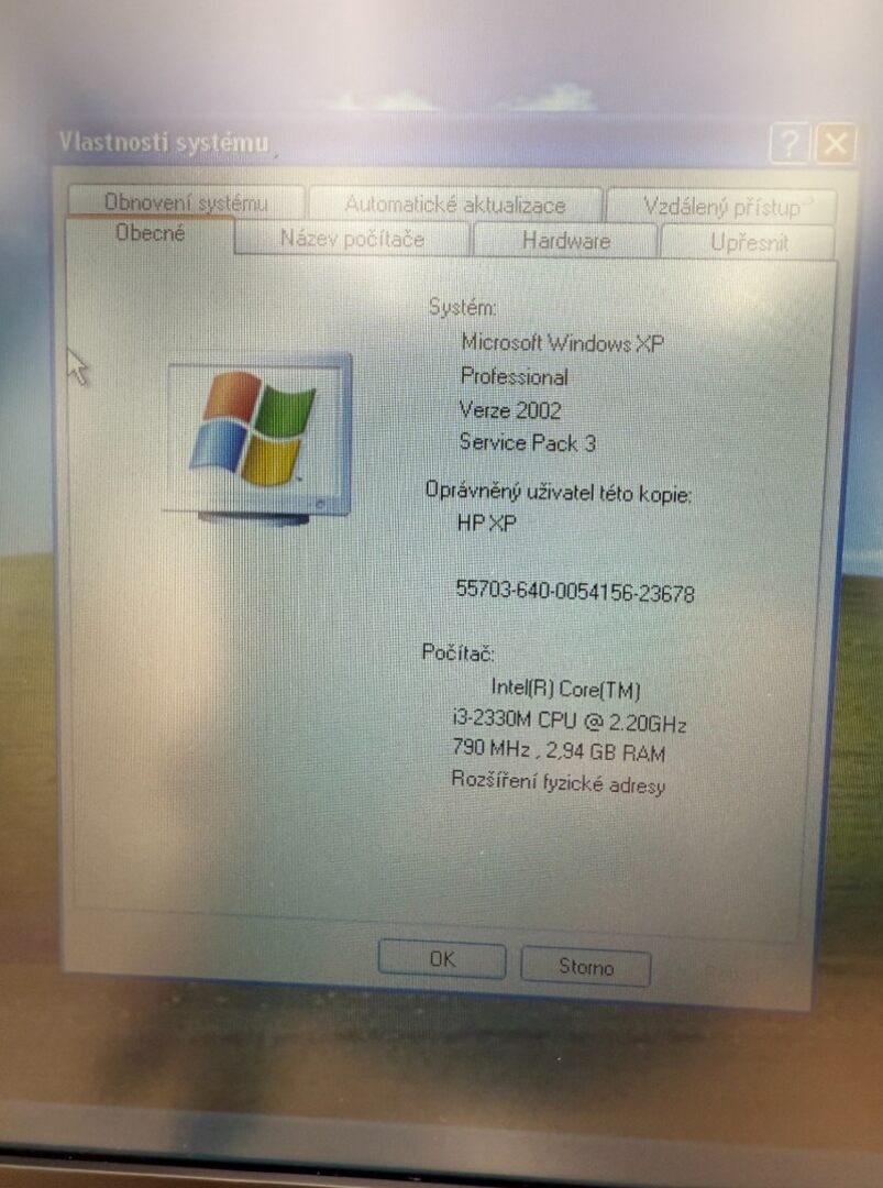 Notebook 13,3" HP.Intel i3-2330M 2x2,20GHz.4ram.500gb.WinXP - 4