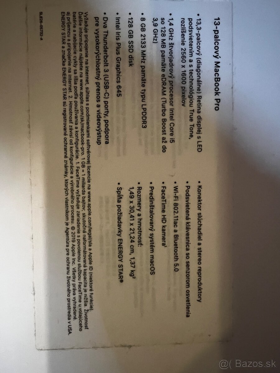 Predám MacBook pro 13 2019 128gb - 4