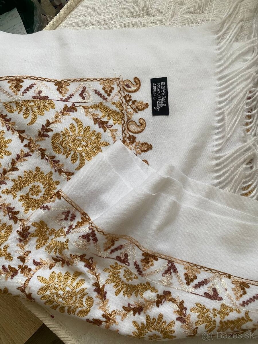 Veľký šal. Teplá kašmírová šatka - 4