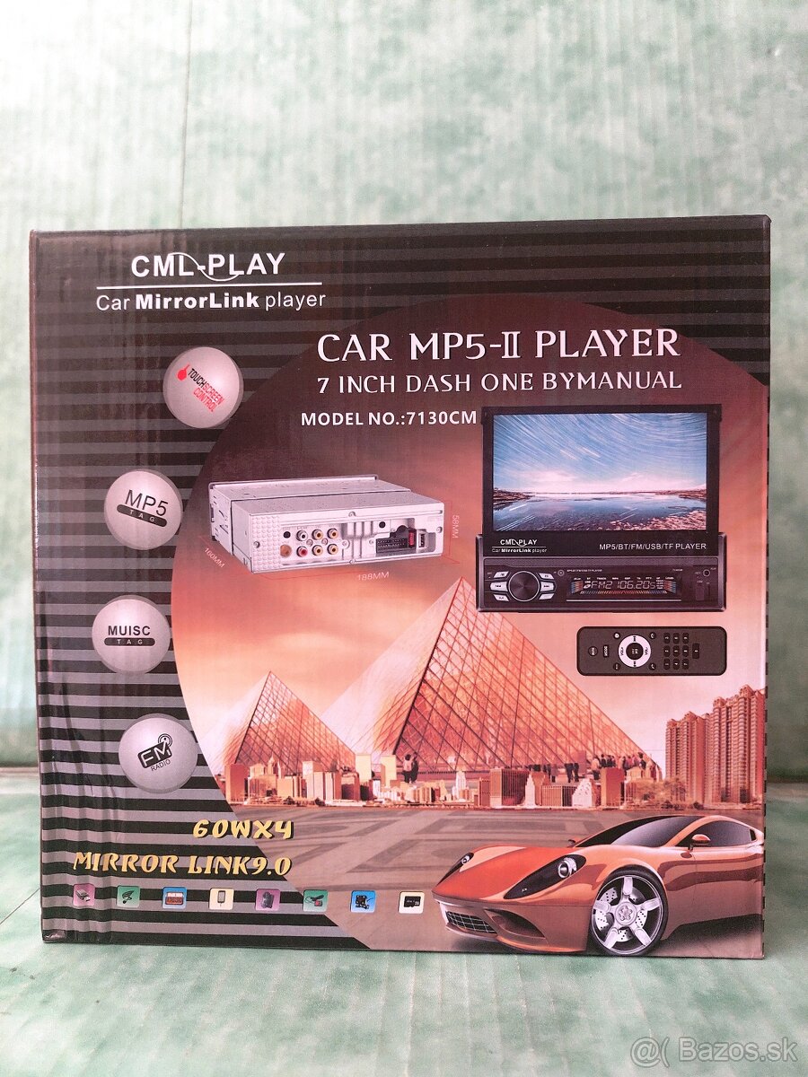 AUTORADIO S VYSUVNYM DISPLEJOM-Bluetooth - 4