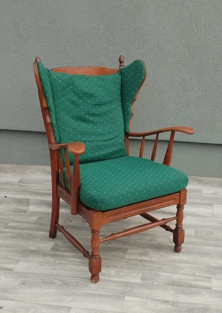 Kreslo s vysokým operadlom dánske. - 4