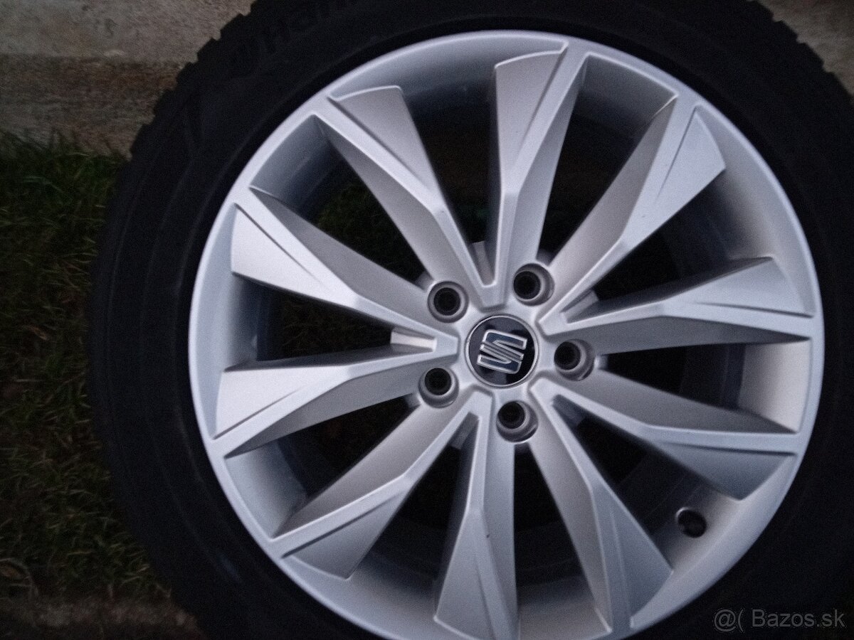 17"5x112 ET 45....215/55 R17 Seat Ateca zimná sada - 4