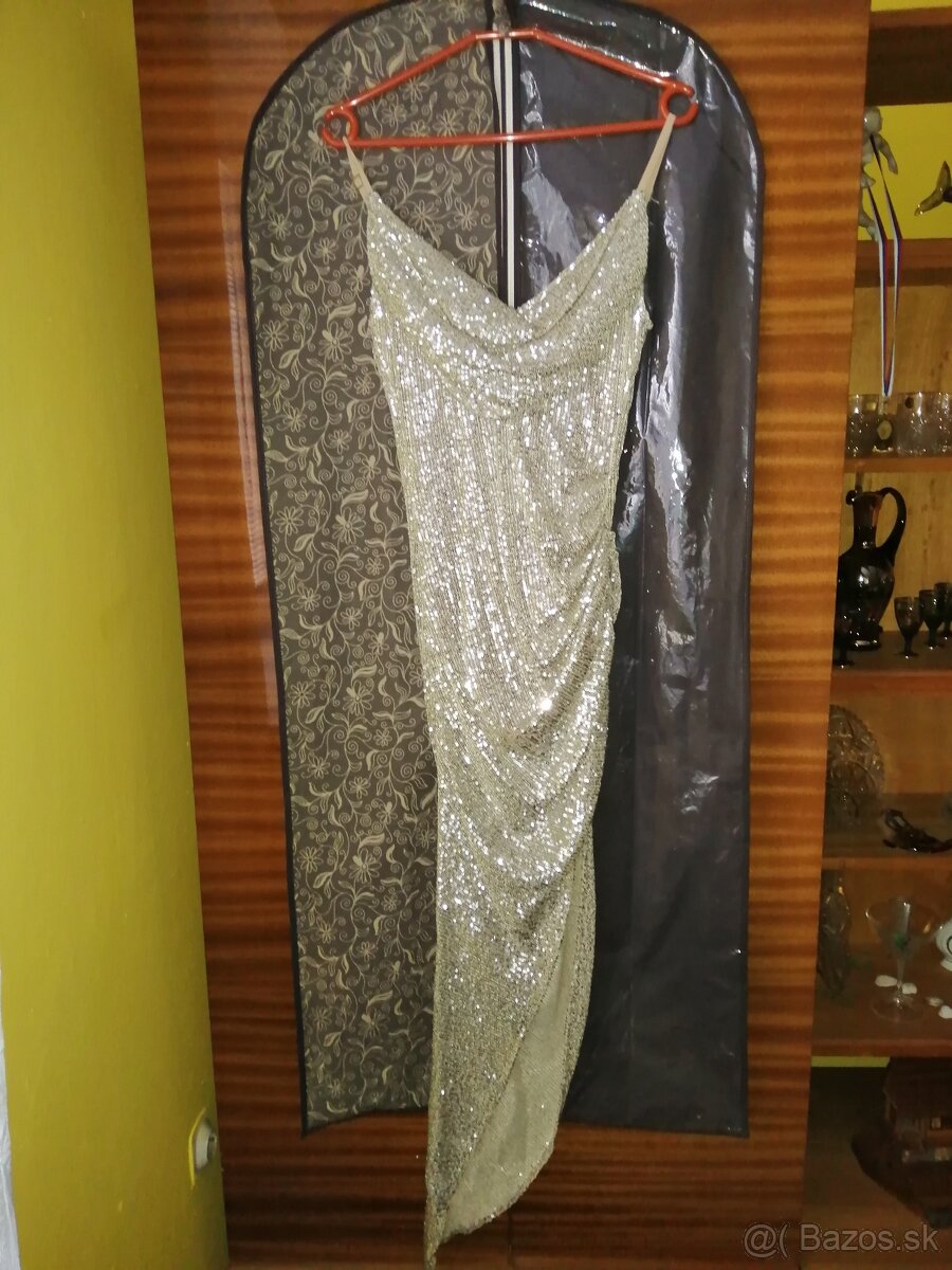 Predam ako nove nadherne leske spolocenske saty XS - 4