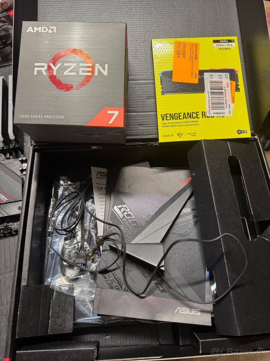 Asus Rog Strix B550-F Gaming wi-fi ii+Ryzen7 5700x+Ddr4 16g - 4