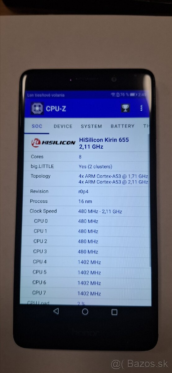 Predám Huawei Honor 6x, typ BLN-L21, Dual Sim 3Gb/32Gb - 4