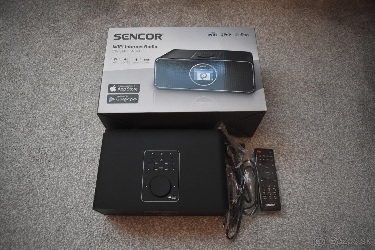 Predám WiFi internetové, FM, DAB rádio SENCOR SIR 6000 WDB. - 4