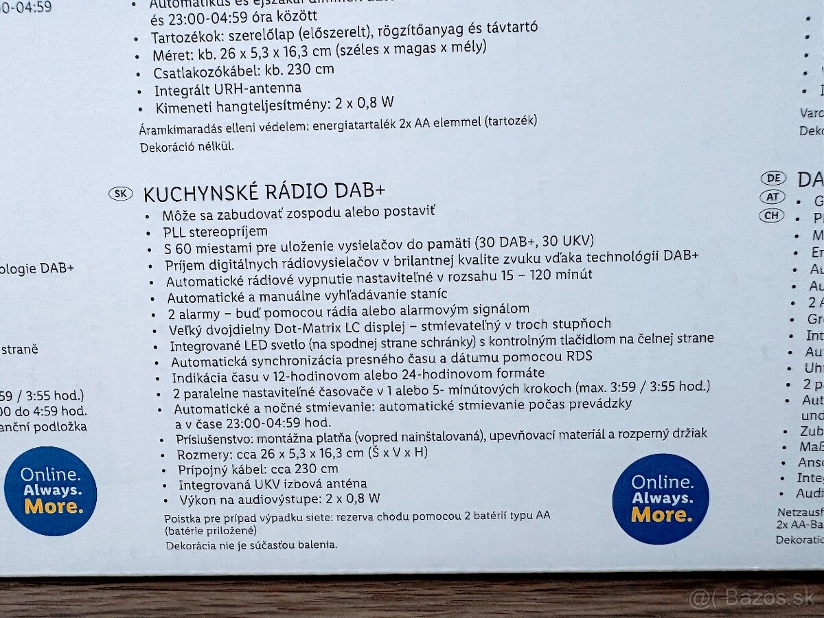 Kuchynské DAB rádio - 4