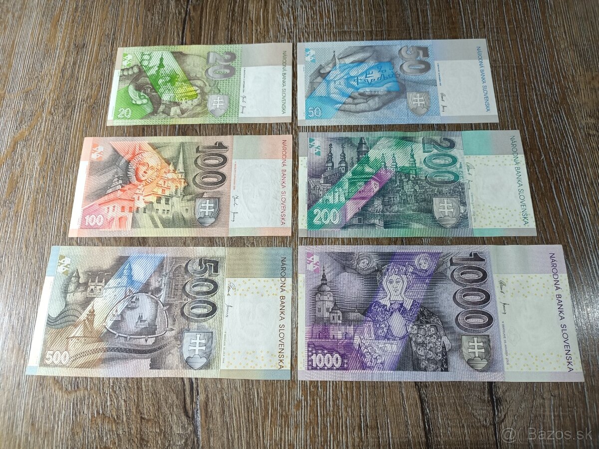 Sada Slevenských bankoviek - 4