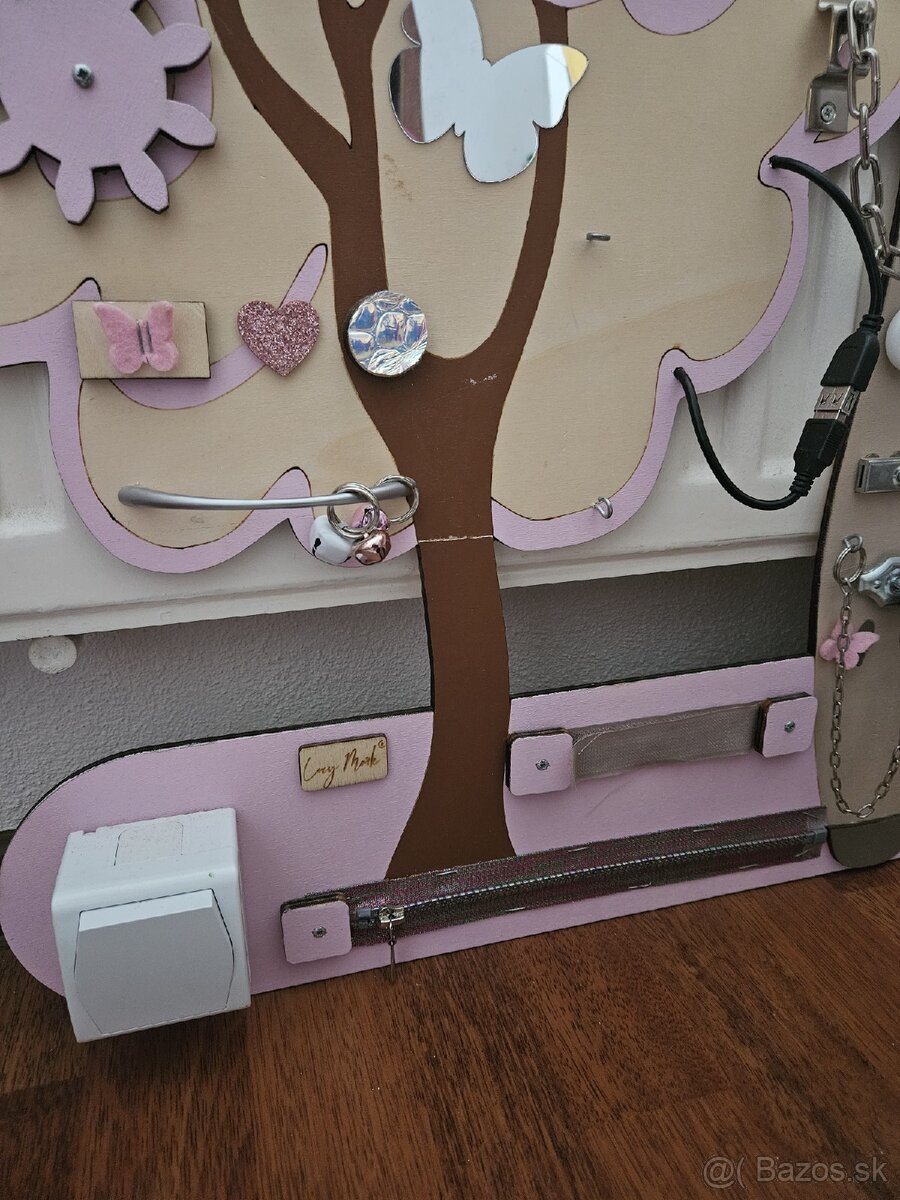 Detsky dreveny activity board - 4