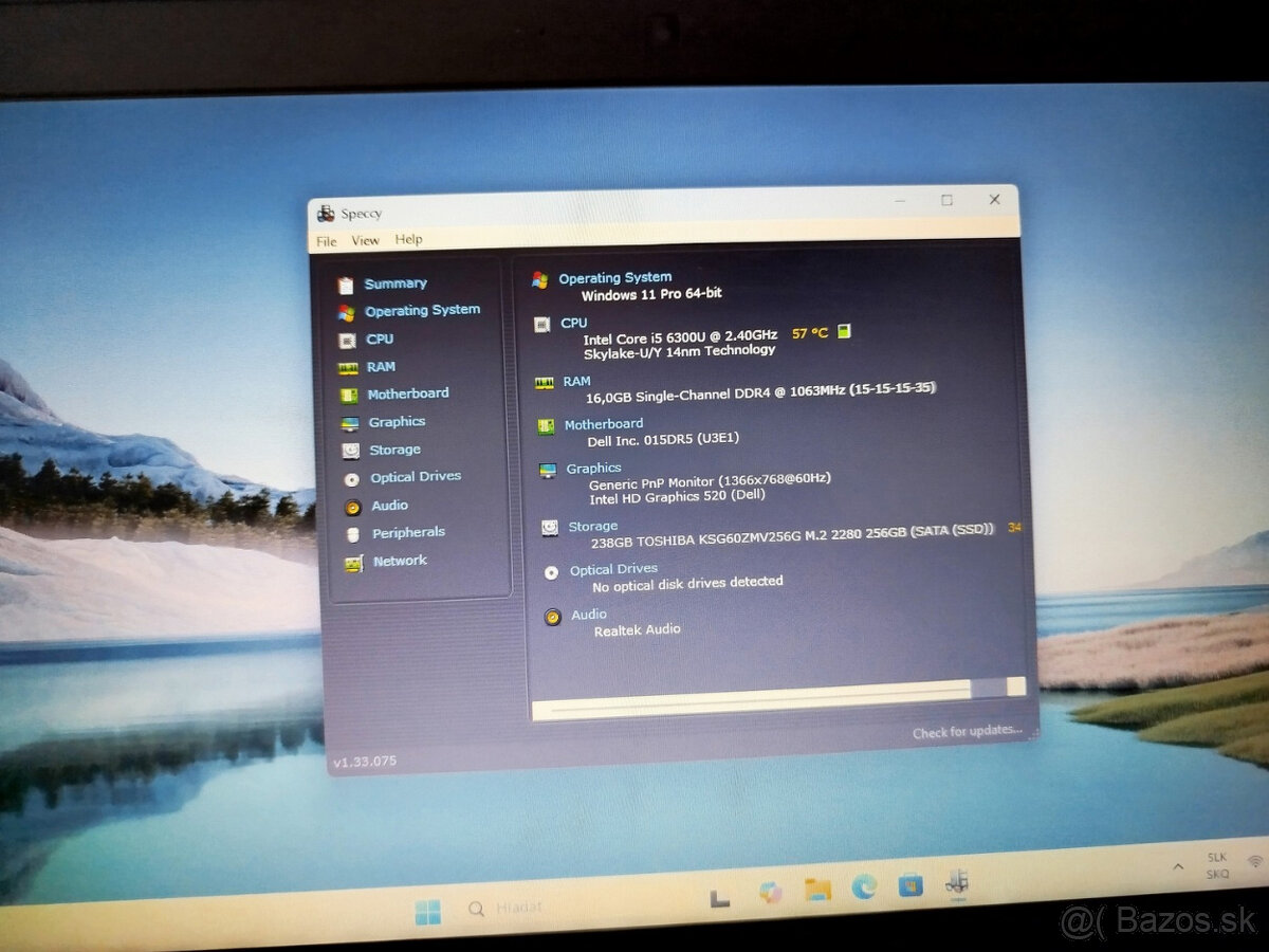 notebook Dell 5480 - Core i5-6300u, 16GB, SSD 256GB, Win 11 - 4