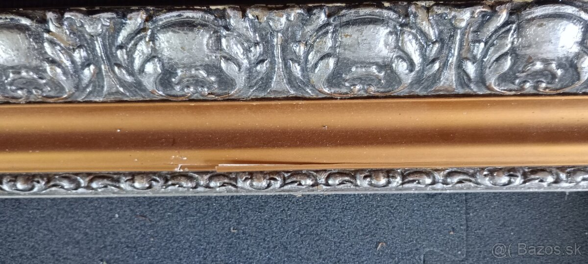 Ponúkam starý rám vhodný na zrkadlo alebo obraz - 4