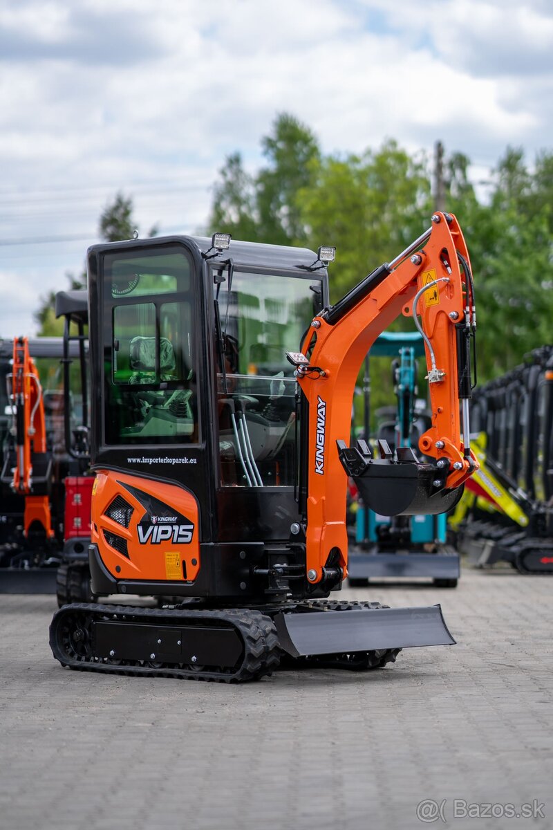 Minibager VIP15 s kabinou – Silný stroj s plným komfortem - 4