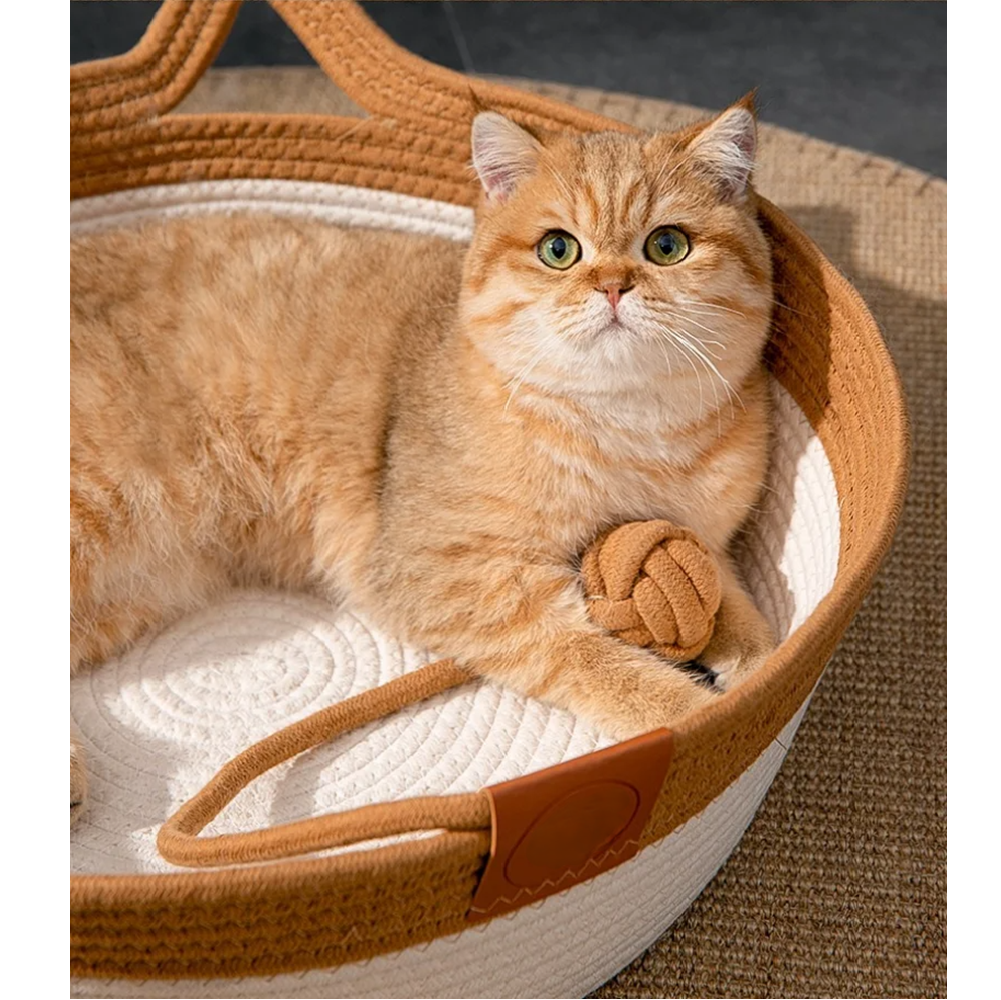 Pelech hniezdo – Biela s hnedou, veľkosť L- do 10 kg. - 4