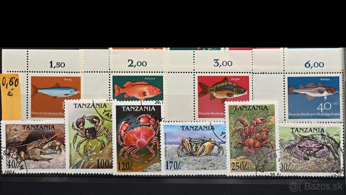 Známky - fauna - ryby a morský život - 4