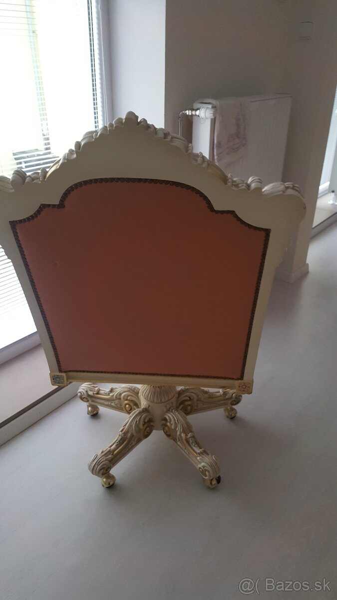 KRESLO KOŽENÉ - otáčacie - 4