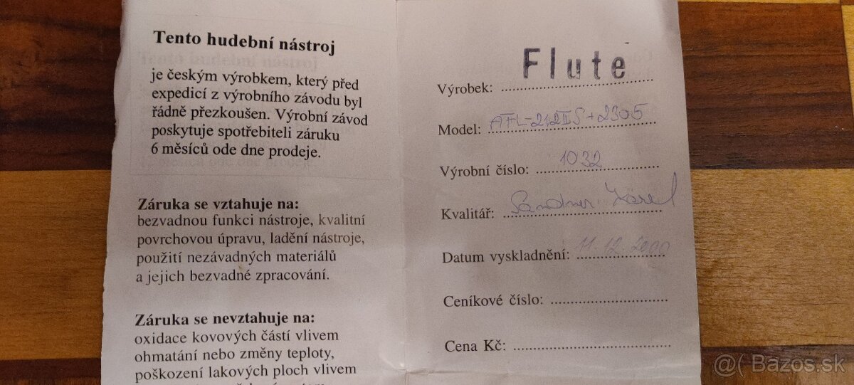 Predám flautu Amati-Denak - 4