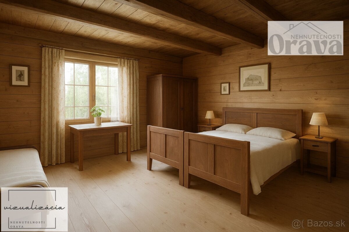 Na predaj dom - drevenica pod Roháčmi – Huty, Orava - 4