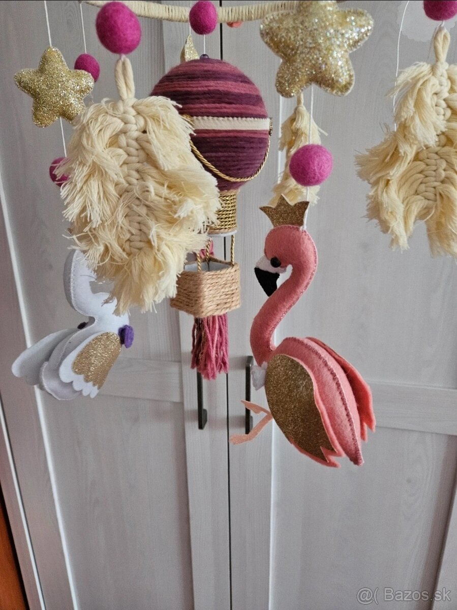 Handmade kolotoc nad postielku denin_decor - 4