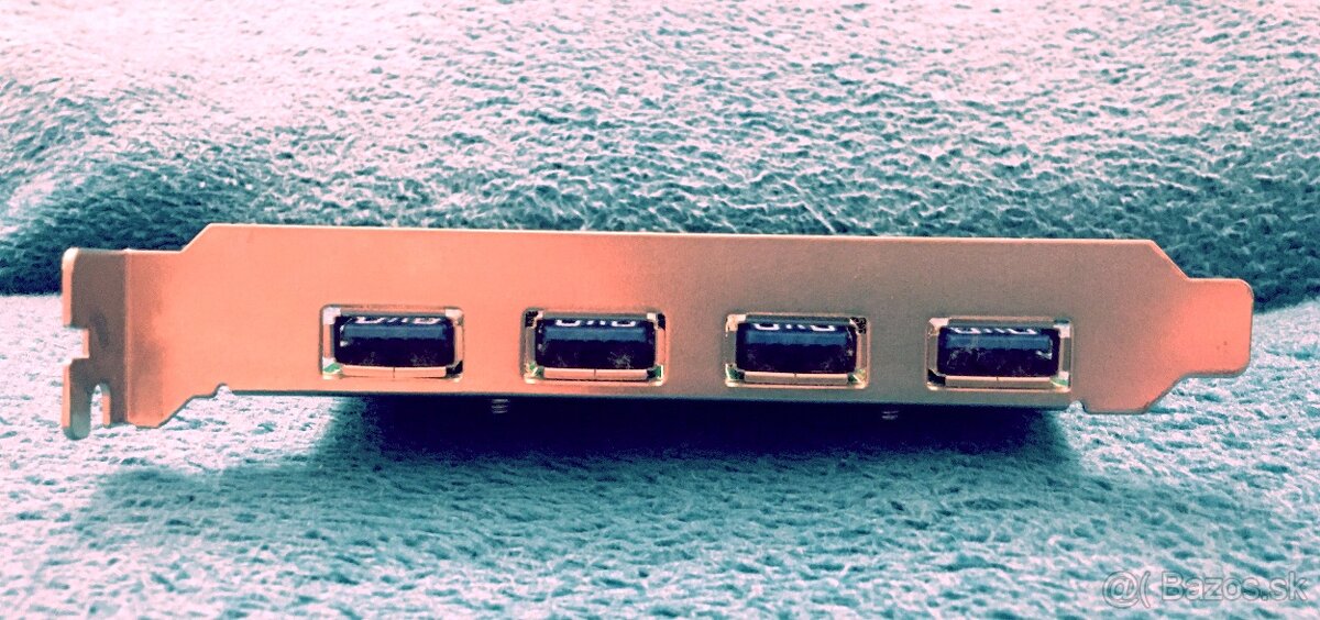 Predám prídavnú PCIe kartu so 4 rýchlymi USB 3.0 portmi - 4