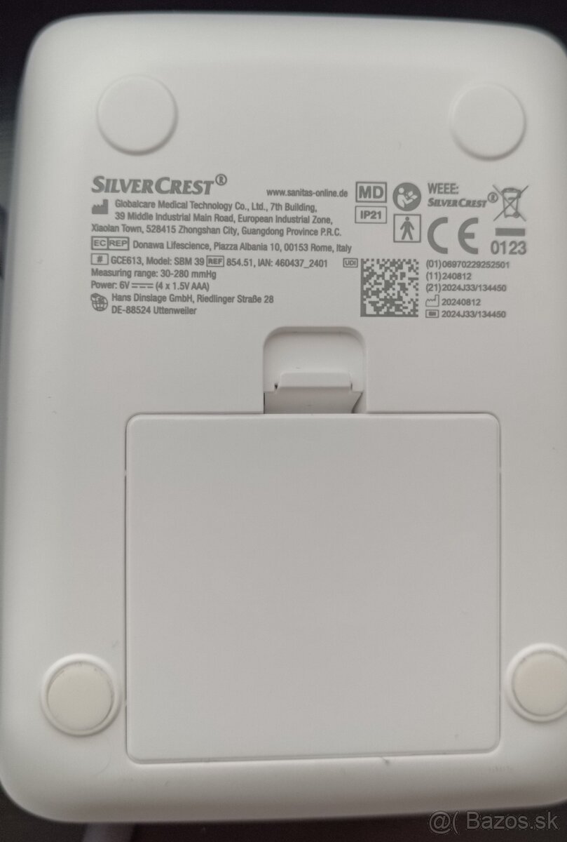 Nový tlakomer Silver Crest model SBM39 - 4