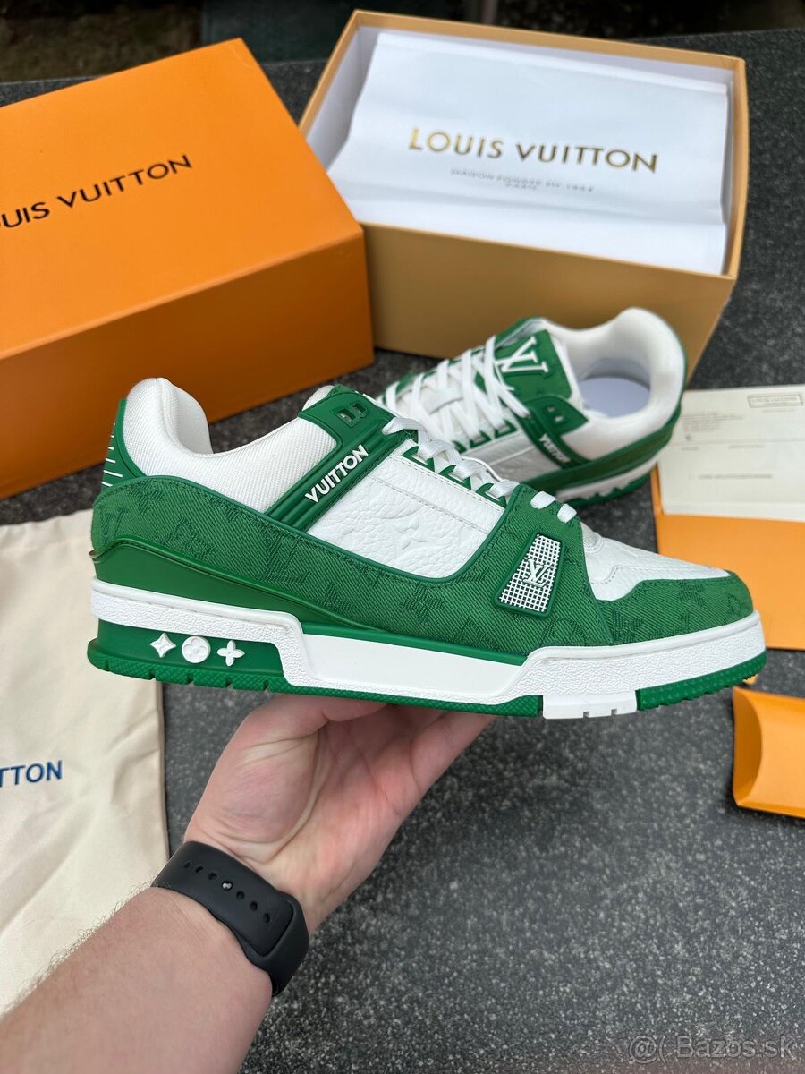 Louis Vuitton tenisky GREEN komplet balenie - 4