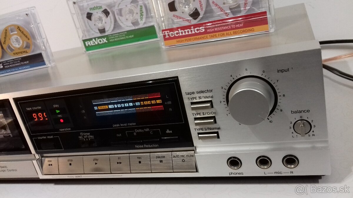 DBX dolby system TAPE deck TECHNICS RS-B405 vyr. Japan, AK22 - 4