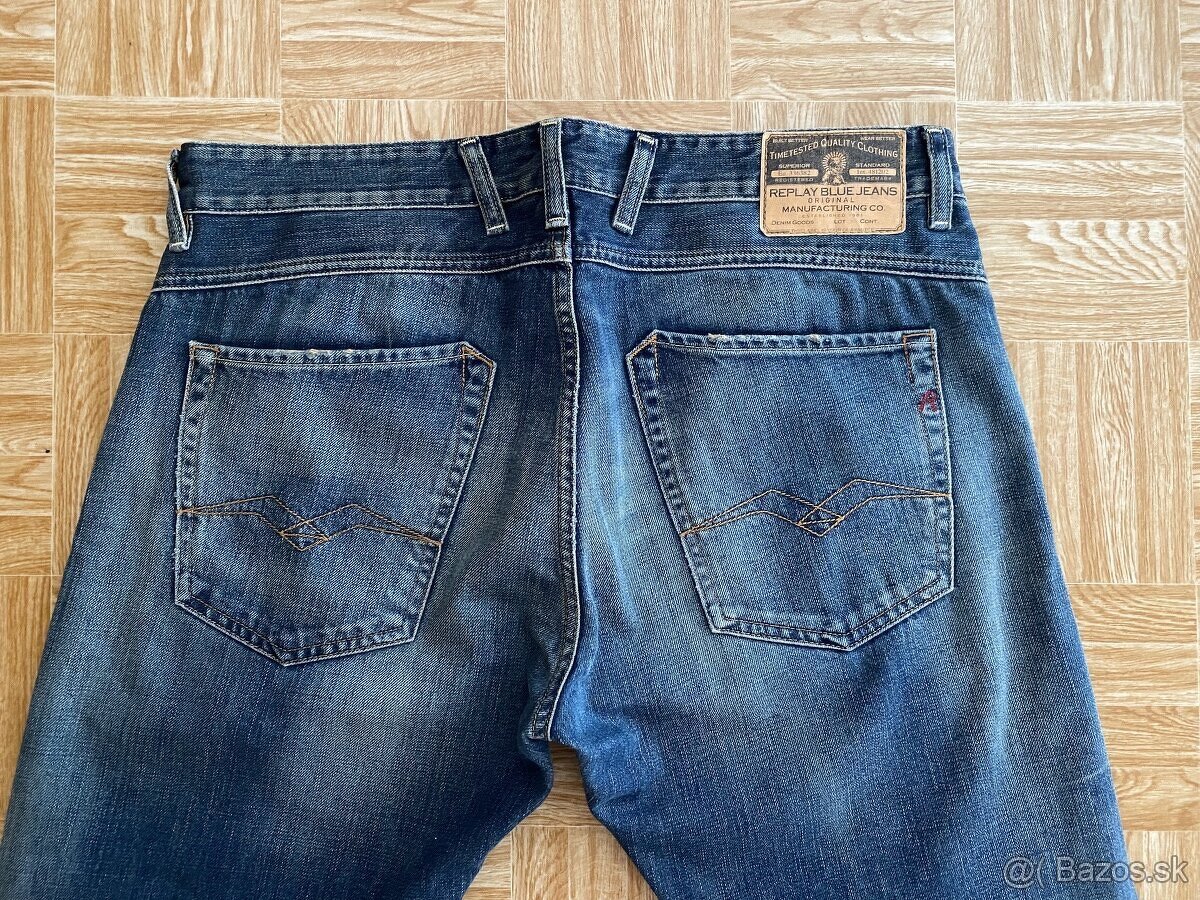 panske dzinsy, rifle REPLAY velkost W36 L30 - 4