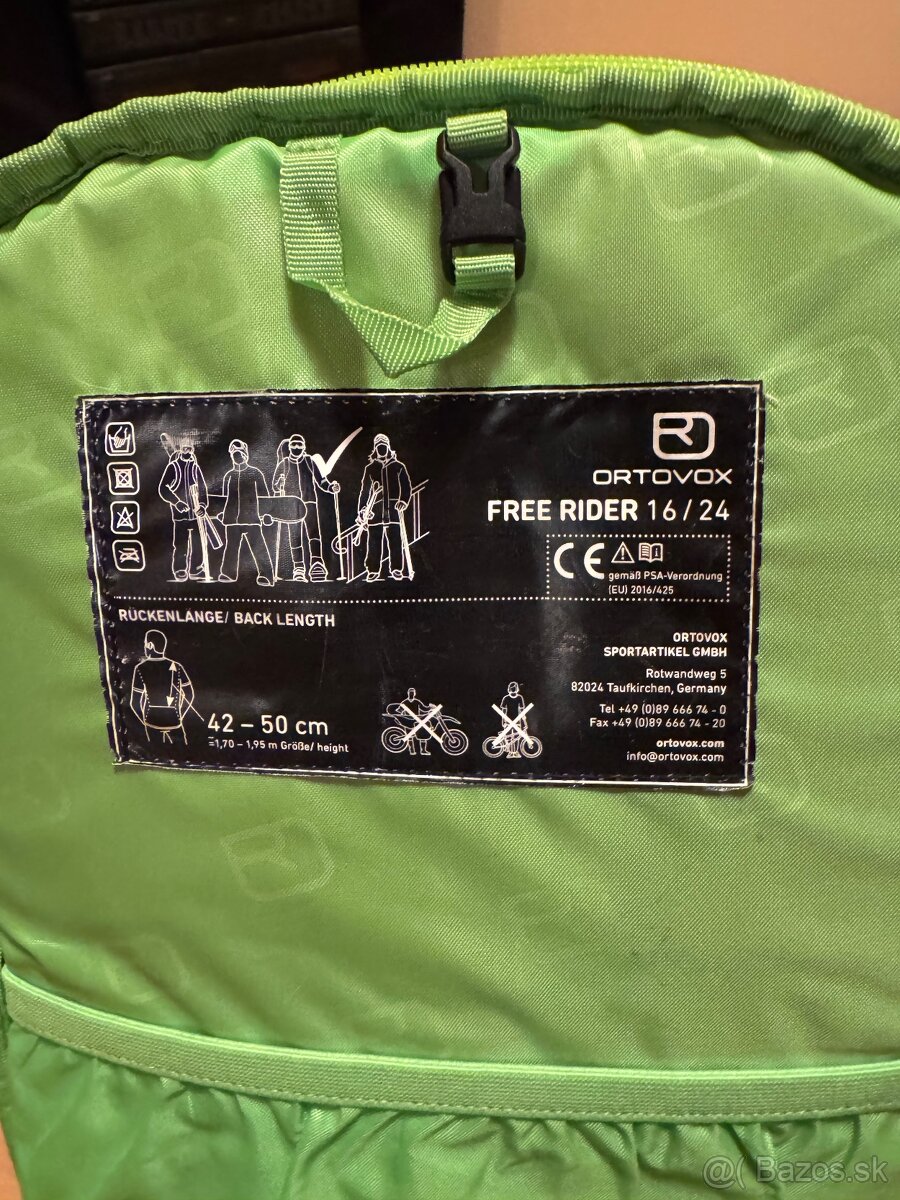 Predam skialpový batoh ortovox free rider 24L - nová cena - 4
