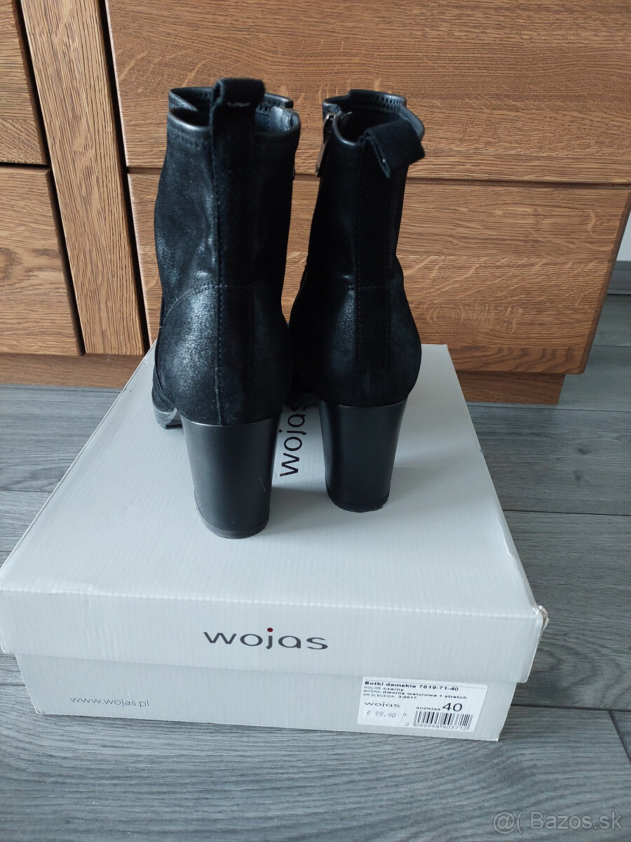 Dámske kožené čižmy značky Wojas - 4