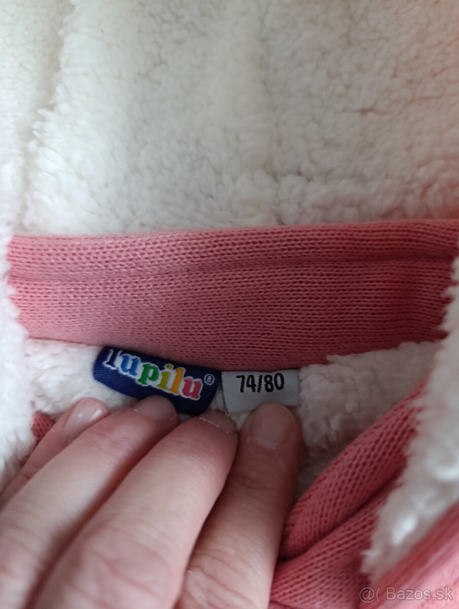 Teplá dievčenská bundička - 74/80 - 4