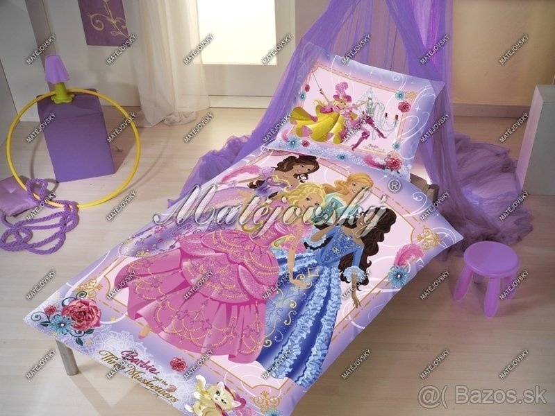 POSTEĽNÉ OBLIEČKY BARBIE + darček - 4