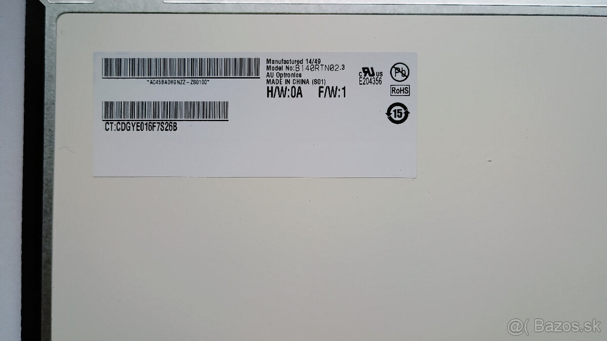 LCD display 14.0" 1600x900 HD+ LED 30pin eDP Slim - 4