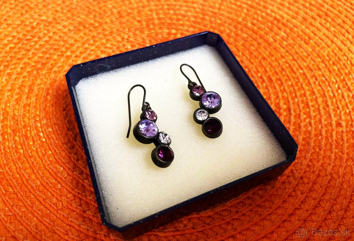 Starožitné náušnice - napichovačky - 4