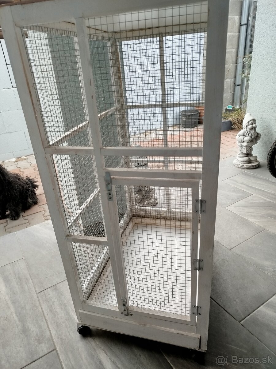Biela klietka pre drobné vtáctvo - 4