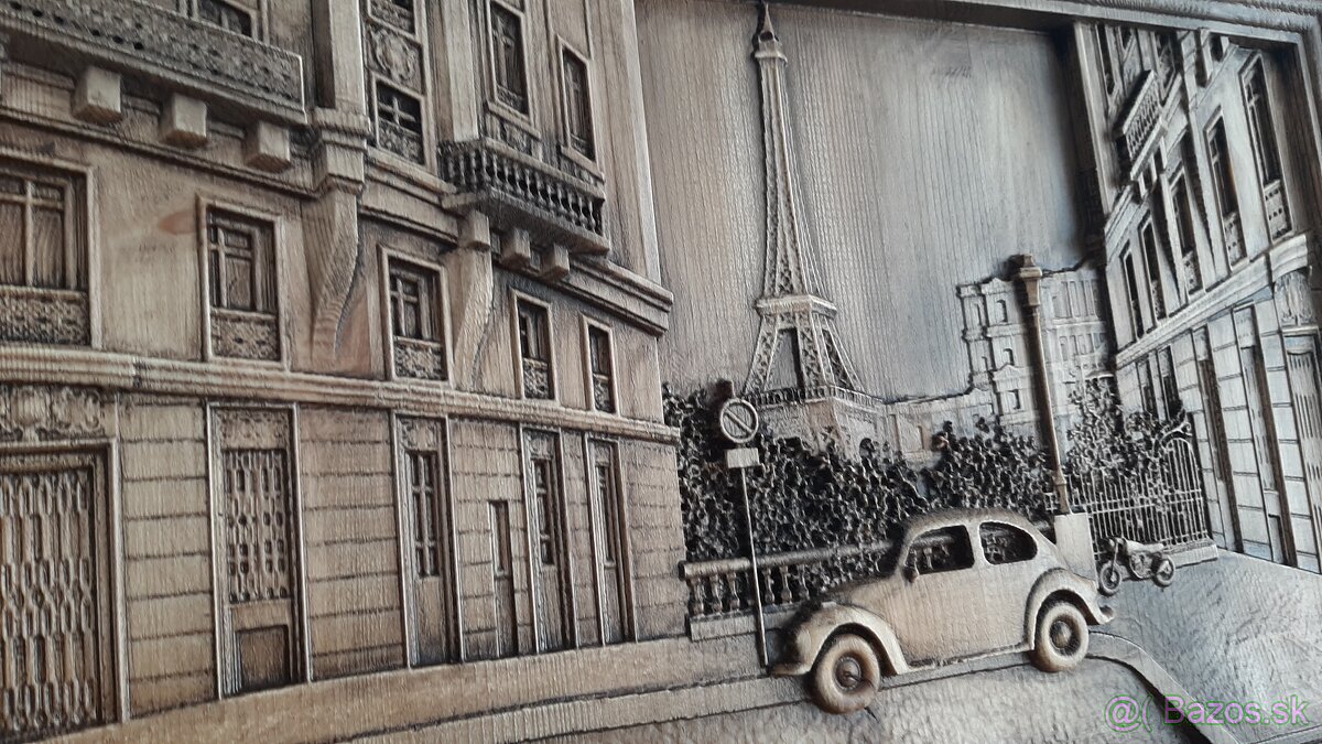 Drevený obraz 80×40cm,br.4cm. - 4