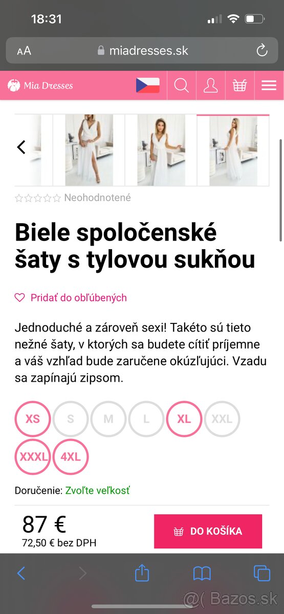 Biele saty S - 4