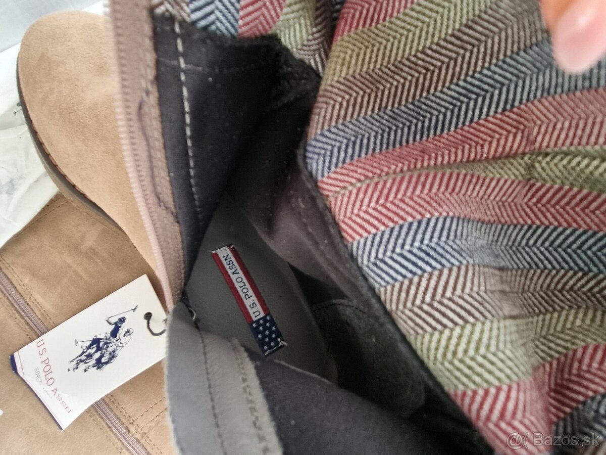 nové kožené čižmy Ralph Lauren veľ. 36 - 4