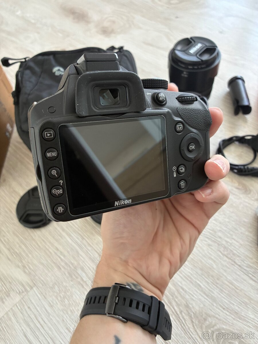Nikon D3200 + dva objektívy , brašna, bohatá výbava - 4