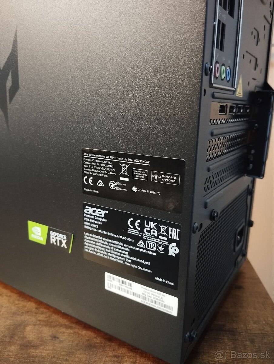 Herný Počítač Predator Orion 3000 i7-12700F/SSD1TB/RTX 3070 - 4