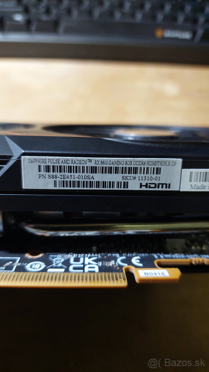 AMD Radeon Sapphire PULSE RX 6600 GAMING 8 GB - 4