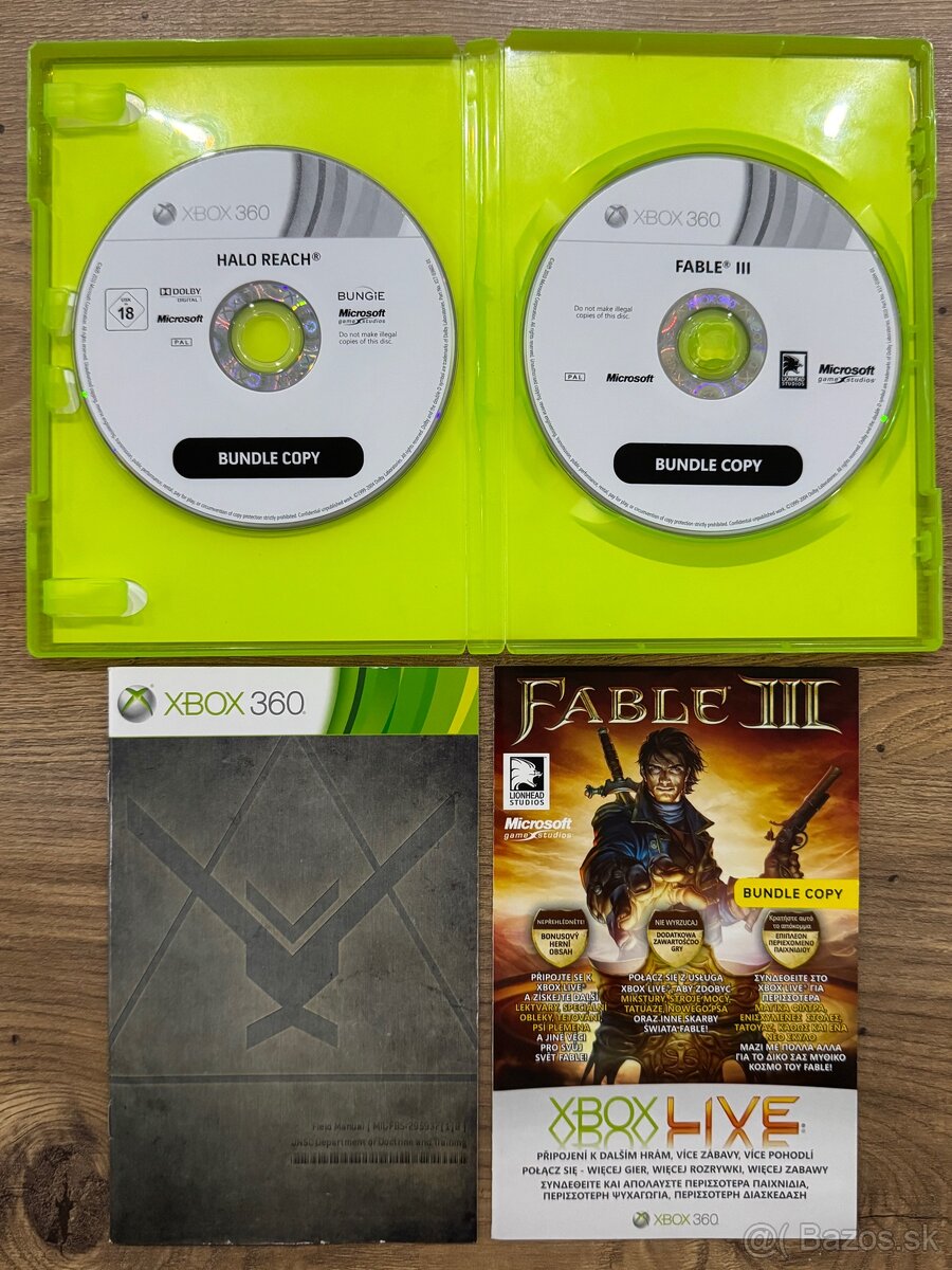 Hry Xbox 360 - Halo Reach + Fable 3 Double Pack - 4